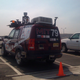 Illustration for article titled DARPA Urban Challenge Cars Invading Pentagon Parking Lot